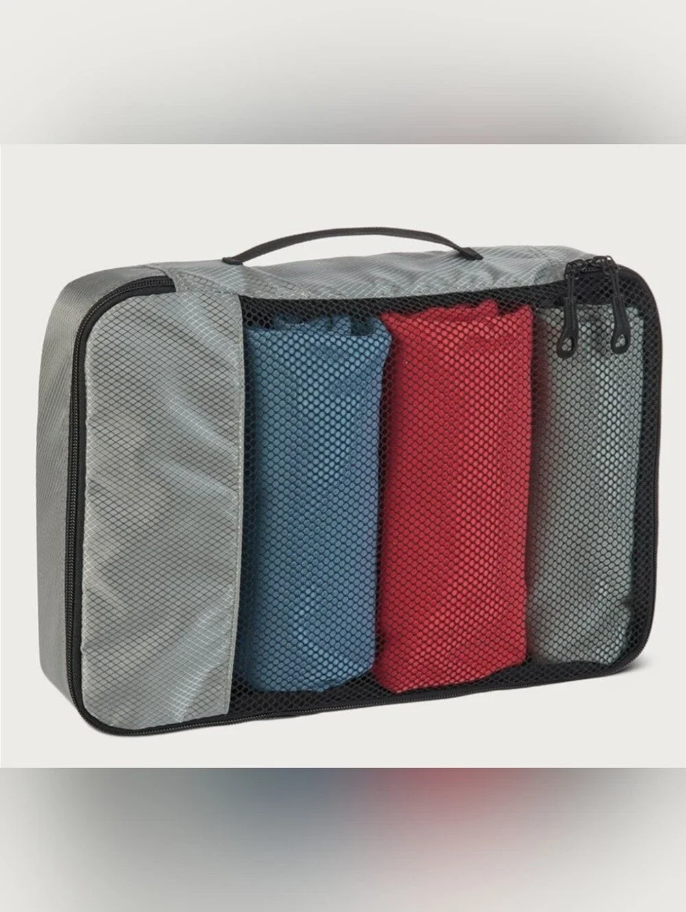 Travel Packing Cube Bags 4 Bags Amazon Basics New Luggage Bags Gray